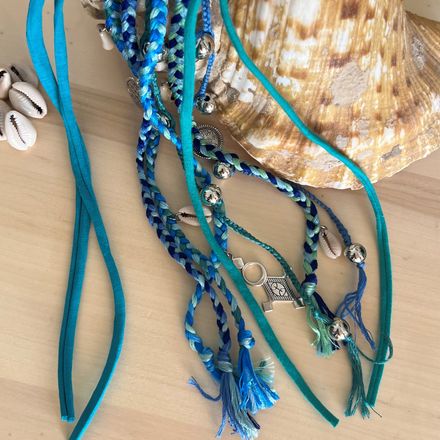 Élastique Amanar Bleu – Accessoire Cheveux thumbnail 1