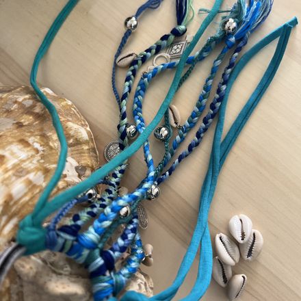 Élastique Amanar Bleu – Accessoire Cheveux thumbnail 3