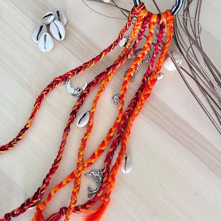 Élastique Tislit Rouge – Accessoire Cheveux Tribal Berbère thumbnail 4
