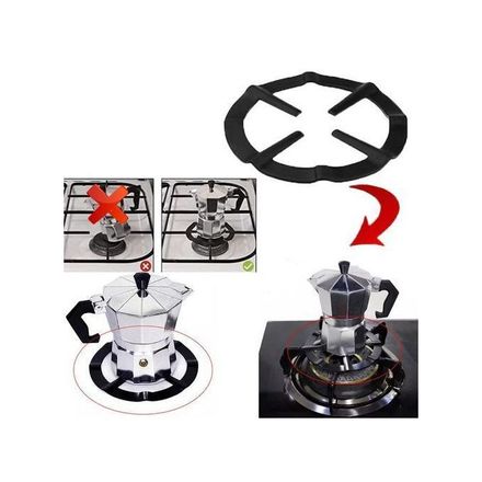 Support Réducteur En Acier Inoxydable Cuisinière À Gaz Noir Plaque thumbnail 2