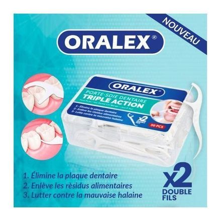Porte Soie Dentaire Double Fils - 50 Pièces thumbnail 3