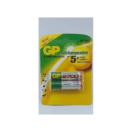 10 Piéce Batterie Originale Rechargeable, Lote Aa Gp 2700 Mah, Piles Batteries 1.2v thumbnail 3