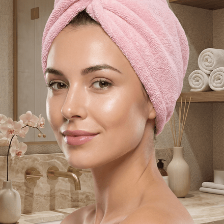 Bonnet Serviette Turban Microfibre Séchage Rapide Anti-frisottis thumbnail 2