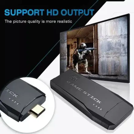 Console De Jeu Vidéo - Non Spécifié - Hd 4k - 64go - 10000 Jeux - 2 Manettes Sans Fil thumbnail 3