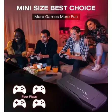 Console De Jeu Vidéo - Non Spécifié - Hd 4k - 64go - 10000 Jeux - 2 Manettes Sans Fil thumbnail 4