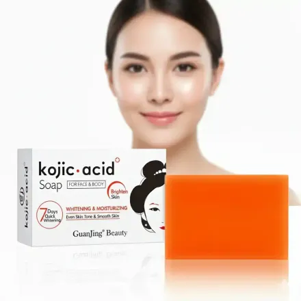 Kojic Acid Soap Guanjing Beauty – Savon Éclaircissant & Hydratant Visage Et Corps thumbnail 4