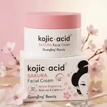Crème Visage À L'acide Kojique Sakura Pour Éclaircir, Hydrater Et Uniformiser Le Teint thumbnail 2