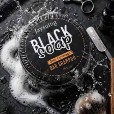Shampoing Solide Anti-cheveux Blancs Pour Couvrir Les Cheveux Gris thumbnail 1
