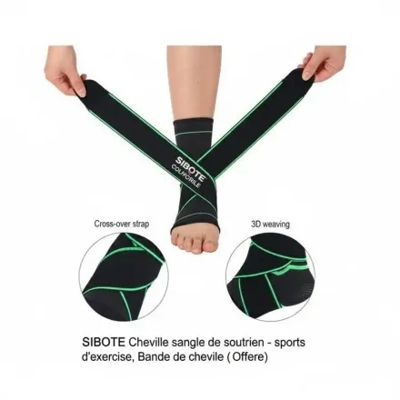 Cheville Sangle De Soutien - Sports D'exercice, Bande De Cheville thumbnail 1
