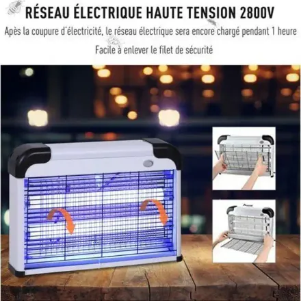 Master Destructeur Répulsif Tueur Dinsectes, Inodore Et Silencieux, Uv 20w 60m² thumbnail 4