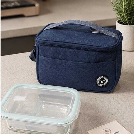 Sac Isotherme Avec Boîte Repas En Verre Compartimentée - Couleur Aléatoire thumbnail 1