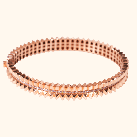 Bracelet Or Rose 18 Carats – Éclat Raffiné & Zirconium Premium thumbnail 1