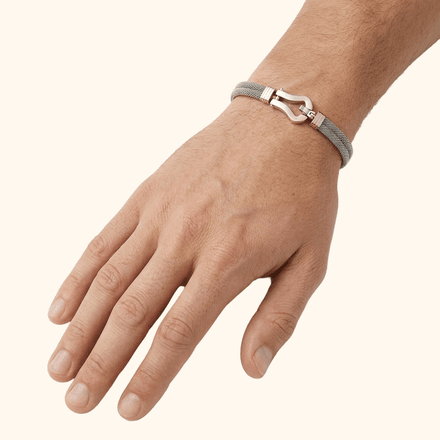 Bracelet Homme En Or Blanc 18 Carats – Maille Fine Élégante Et Intemporelle thumbnail 2