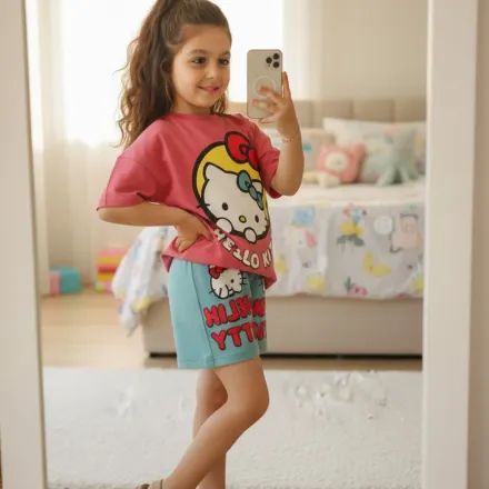 زي Hello Kitty اللطيف للصغيرات thumbnail 1