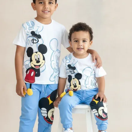 طقم Mickey والفأر السعيد بسحر الخطوط الزرقاء 3d thumbnail 4