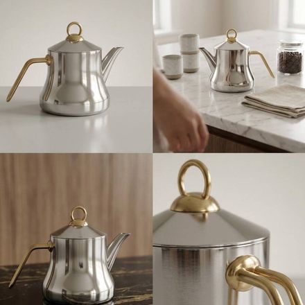 Théière - Cafetière En Inox thumbnail 2