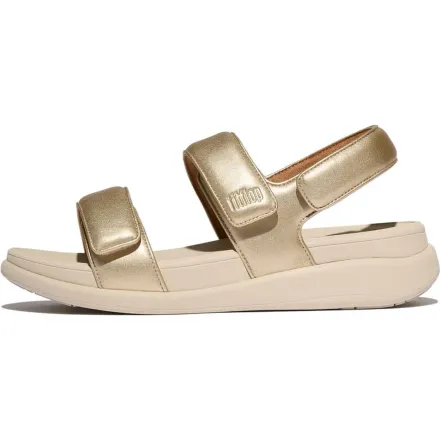 Adjustable Flatform Back-st Polyester, Natural Leather Platino thumbnail 2
