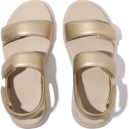 Adjustable Flatform Back-st Polyester, Natural Leather Platino thumbnail 4