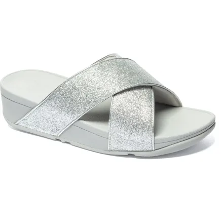 Lulu Glitterdust Cross Slides Pu, Polyster thumbnail 3