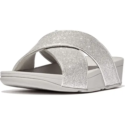Lulu Glitterdust Cross Slides Pu, Polyster thumbnail 2