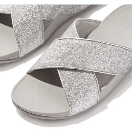 Lulu Glitterdust Cross Slides Pu, Polyster thumbnail 4