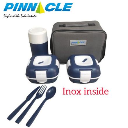 Ensemble Sac Isotherme Avec 2 Boîtes Lunch, Gourde Et Couverts thumbnail 2