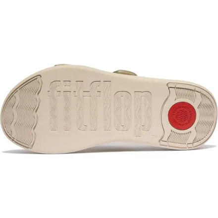 Sandales Flatforms F-Mode Go – Or Métallisé et Confort Ergonomique thumbnail 6