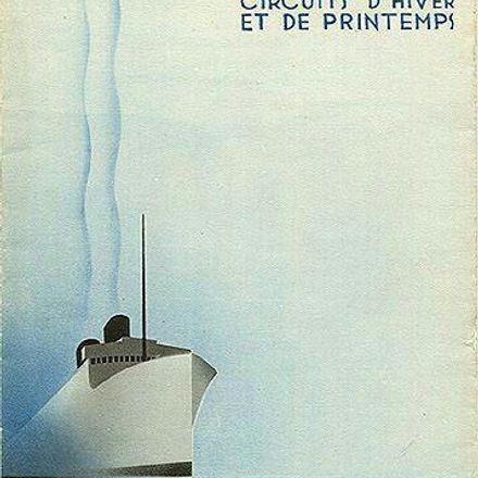 Affiche publicitaire vintage "Navigation Paquet" - reproduction thumbnail 2