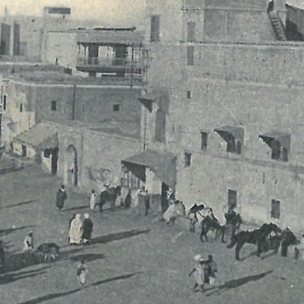 Affiche d'une vue ancienne de Marrakech - Place Jemaa el Fna - vers 1920 - reproduction thumbnail 3