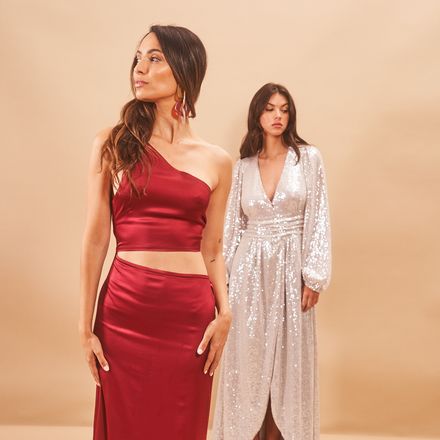 Robe Iris Satin Wine thumbnail 2