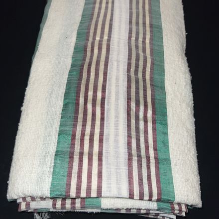 Tissu Bzioui prestige – Bande centrale texturée thumbnail 1