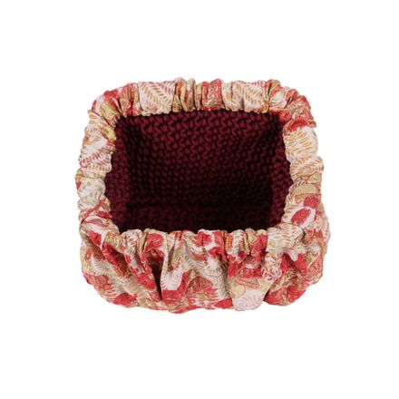 Sac Brocart Rose A Fleurs thumbnail 2