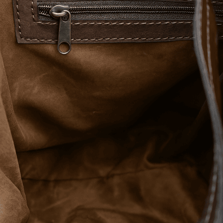 Fourre-tout en cuir tissé camel Tan thumbnail 3