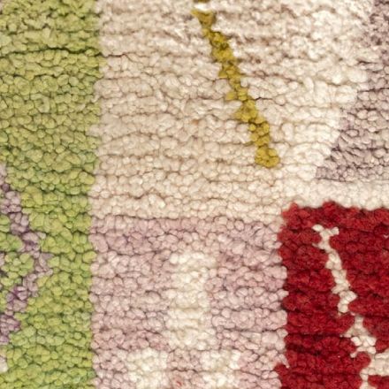 Tapis marocain à motifs de diamants aux douces couleurs pastel thumbnail 2