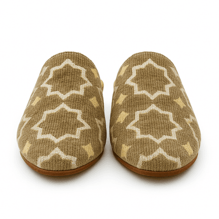 Chaussons mules marocains de luxe Tamghra pour dames thumbnail 2