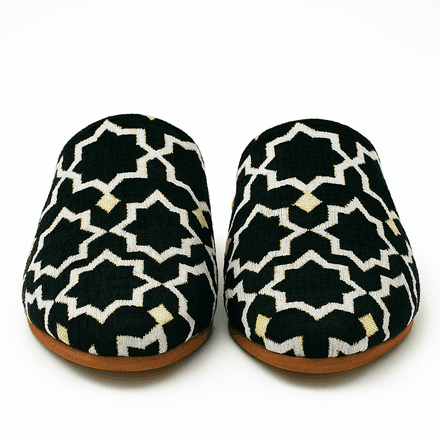 Chaussons mules de luxe pour dames - Faits à la main au Maroc thumbnail 2