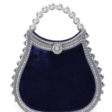 Nimmi Pearl Purse -Midnight Blue thumbnail 1