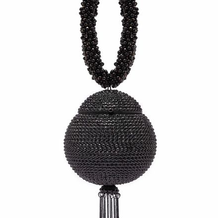 All That Glitters -Babi Crystal Pearl Bracelet-Midnight Black thumbnail 1