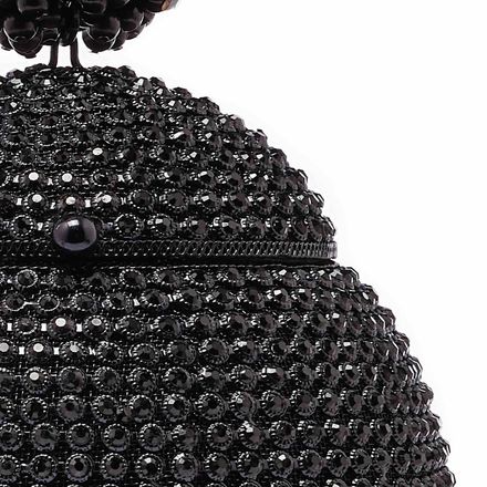 All That Glitters -Babi Crystal Pearl Bracelet-Midnight Black thumbnail 2