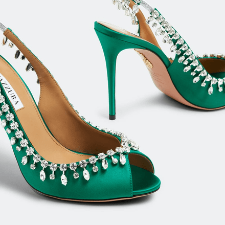 Temptation crystal 105 sandals-GREEN thumbnail 3