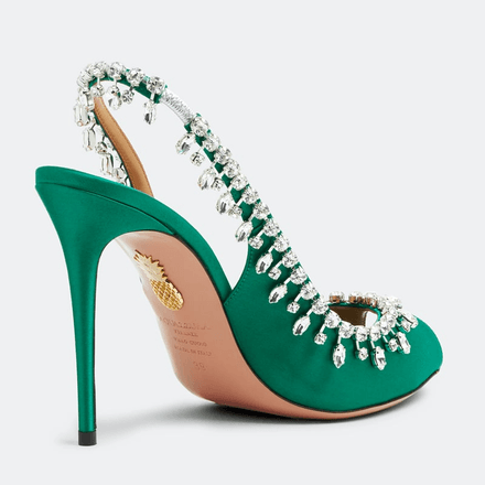 Temptation crystal 105 sandals-GREEN thumbnail 4