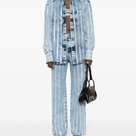 MARBELD JEANS WITH CRYSTAL  thumbnail 4