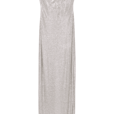 robe-bustier longue à ornements en cristal thumbnail 1