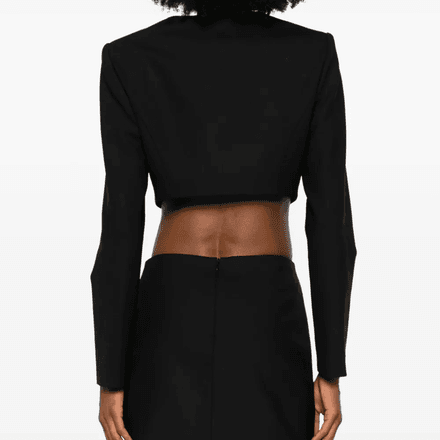 CROPPED JACKET WITH SEA SHELL PIN DEALLING  thumbnail 4
