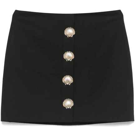 mini skirt with sea shell pin detailing thumbnail 1