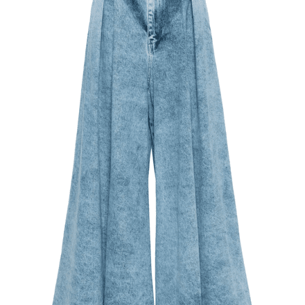 MAXI PANTS IN MARBLED DENIM  thumbnail 1