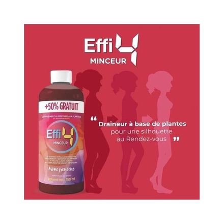 EFFi 4 Minceur, Efficace 4 Jours, Aromes Framboise - 750ml thumbnail 2