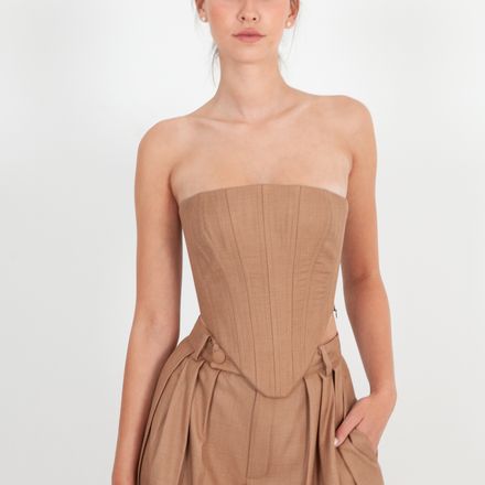 Corset en Gabardine de Coton thumbnail 1