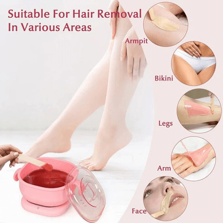 Chauffe-cire Portable En Silicone, Pliable, 400 Ml, Pour Épilation, Spa, Épilateur Corporel thumbnail 3
