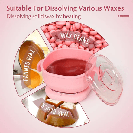 Chauffe-cire Portable En Silicone, Pliable, 400 Ml, Pour Épilation, Spa, Épilateur Corporel thumbnail 5